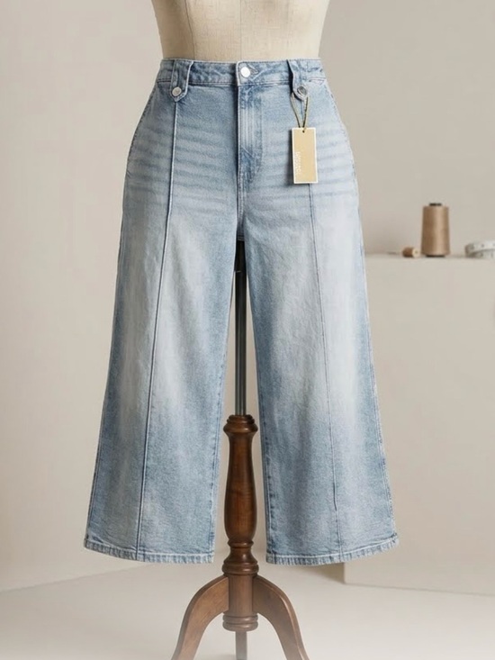 Michael Kors Denim - Michael Kors Wide Leg High-Rise Light Wash Women’s Jeans